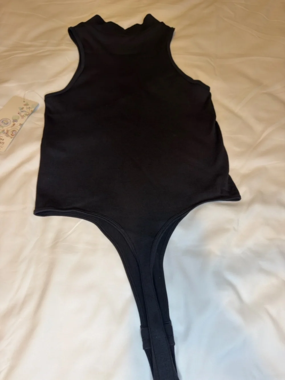 Black Bodysuit w/Zipper - Picture 7 of 9